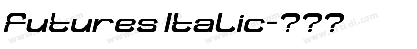 futures Italic字体转换
